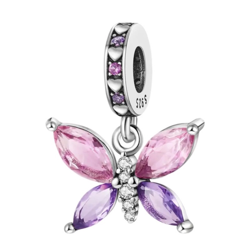 Linx Crystal Butterfly Dangle Charm
